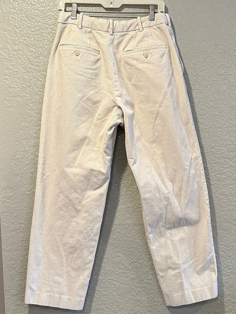 Uniqlo Men's Light Beige Corduroy Casual Pants-Bought in Korea-Size Small